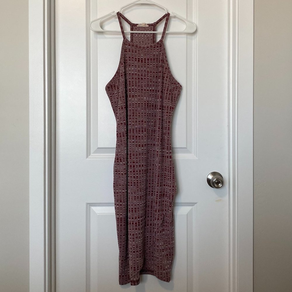 Anthropologie Silence + Noise Halter Midi Dress